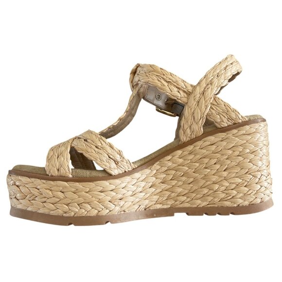 Schutz Panna Braided T-strap Wedge Platform Sandals Size 8 Worn Once EUC $158 - Picture 10 of 14